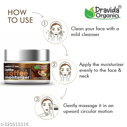 dravida organics Coffee Face Moisturizer for Skin Moisturizing - Image 4