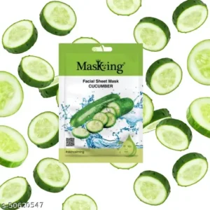 ulagq_512 Masking Cucumber glowing Skin and fairness Beauty Facial Sheet Mask