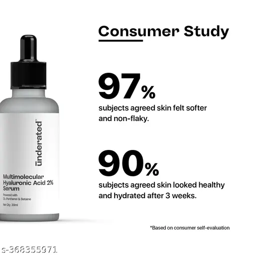 UNDERATED Multimolecular Hyaluronic 2% Acid Face Serum - Image 2